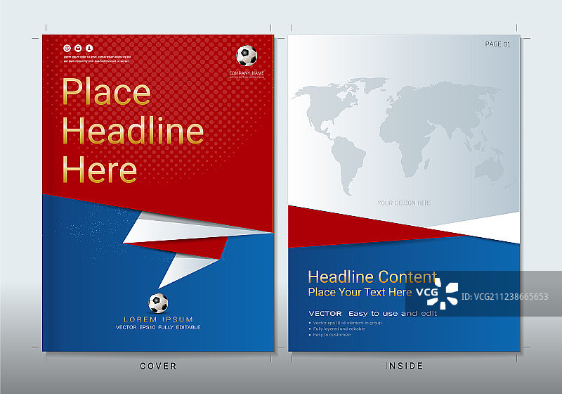 书籍封面设计模板（含运动元素空间）图片素材