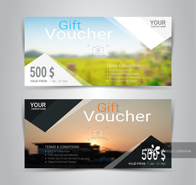 礼品券和代金券折扣券图片素材