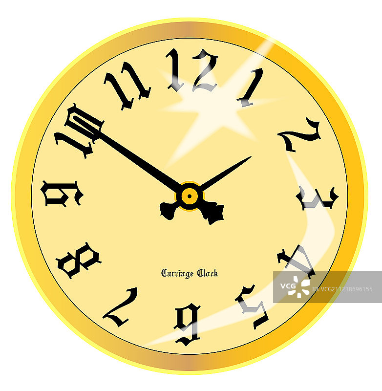 马车时钟表面图片素材