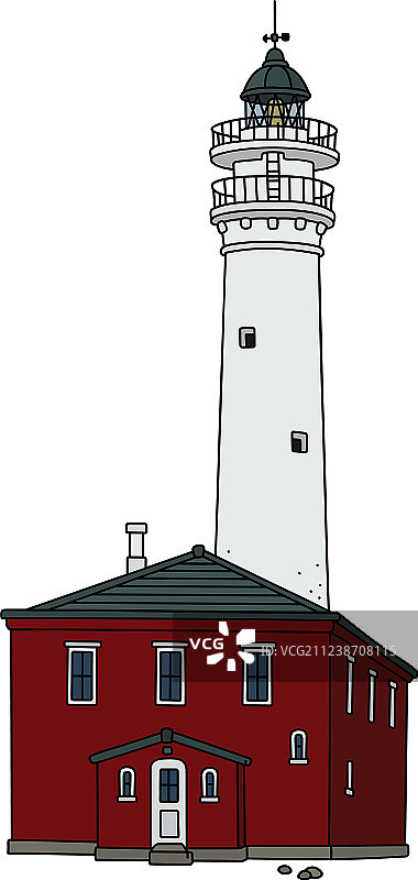 古老的石砌灯塔图片素材