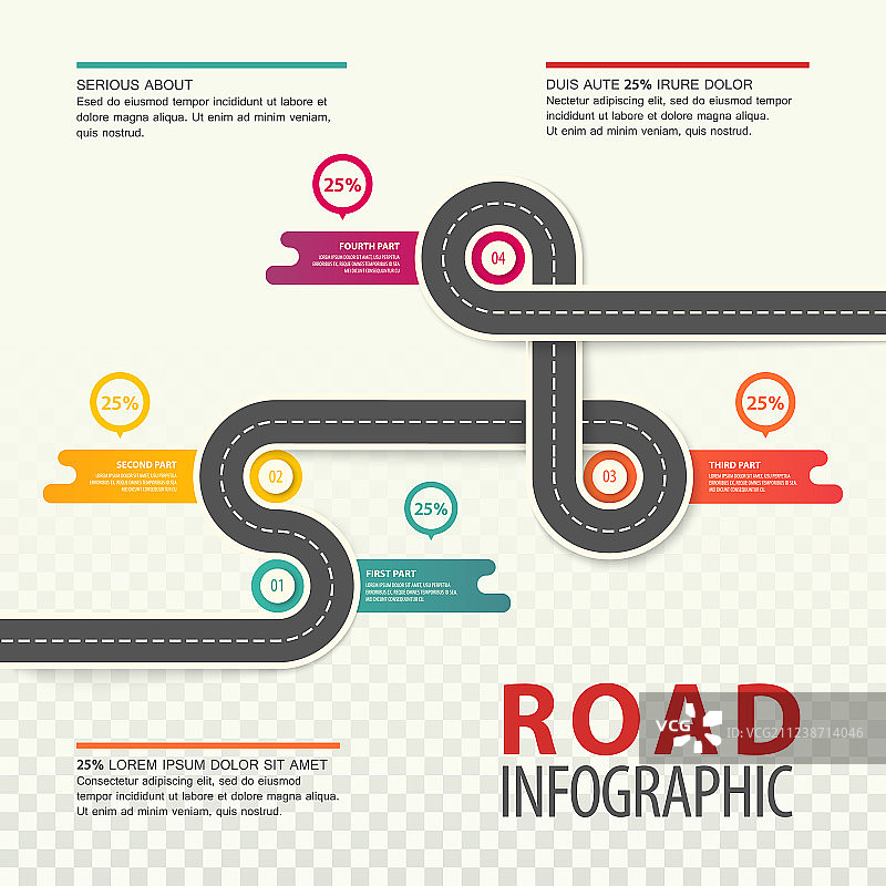 道路或高速公路交通信息图图片素材