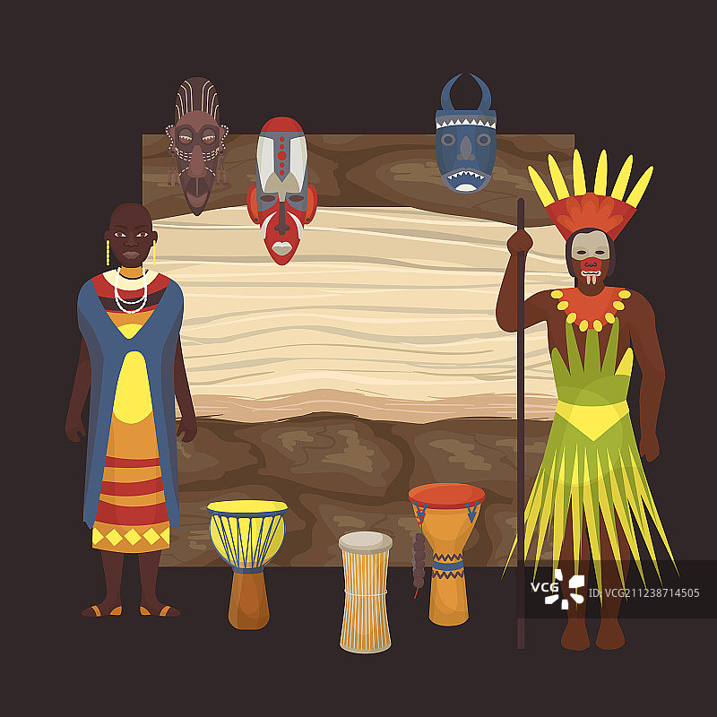 非洲部落黑人图片素材