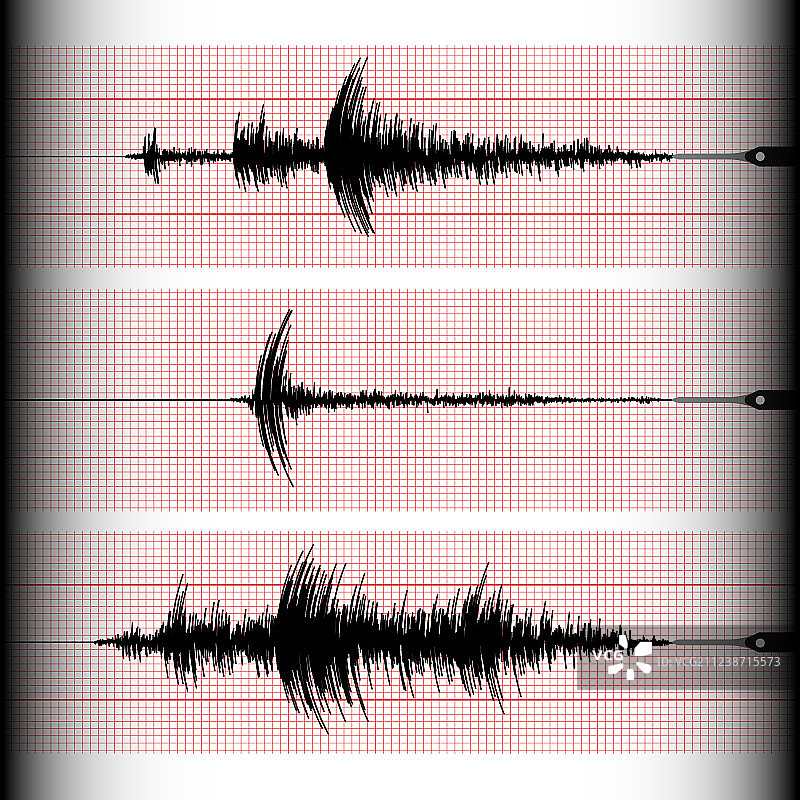 地震仪记录图片素材