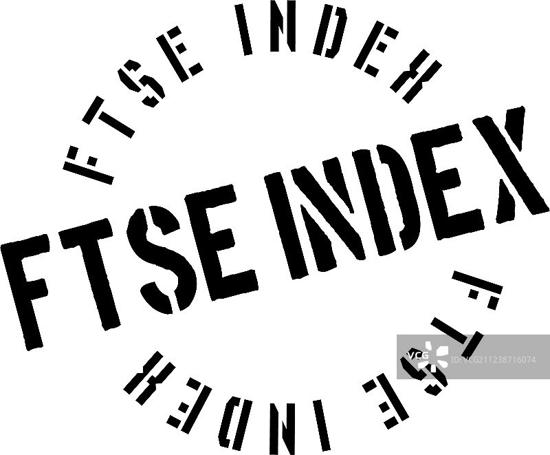 富时指数橡胶印章图片素材