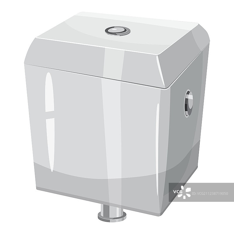 卡通风格的马桶水箱图标图片素材