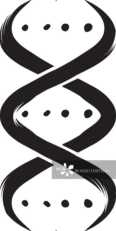 DNA链图标卡通图片素材