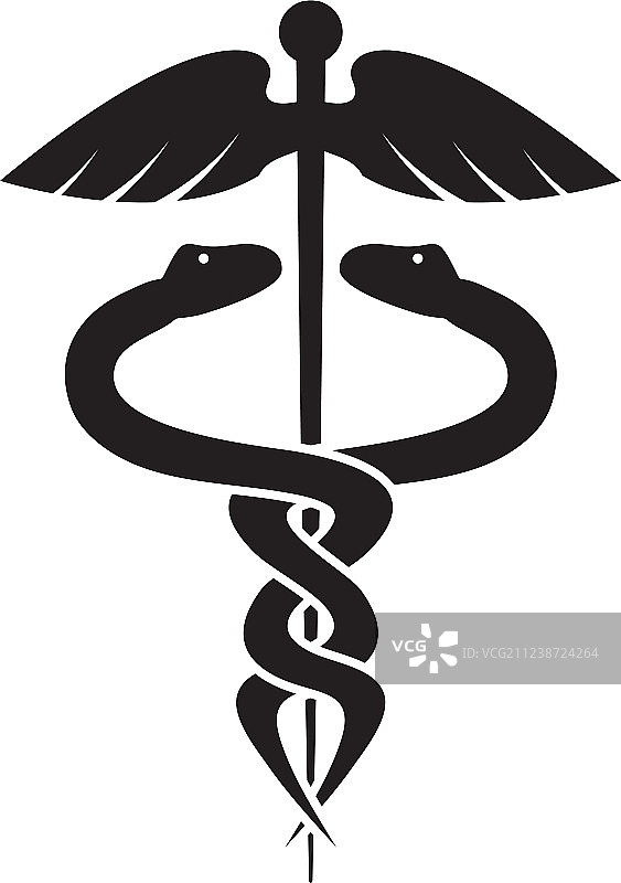 医疗蛇形图案设计模板图片素材