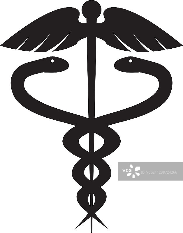 医疗蛇形图案设计模板图片素材