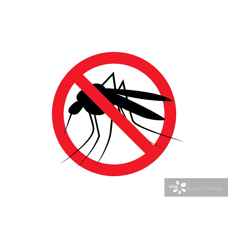 驱蚊标志图标，预防疟疾图片素材