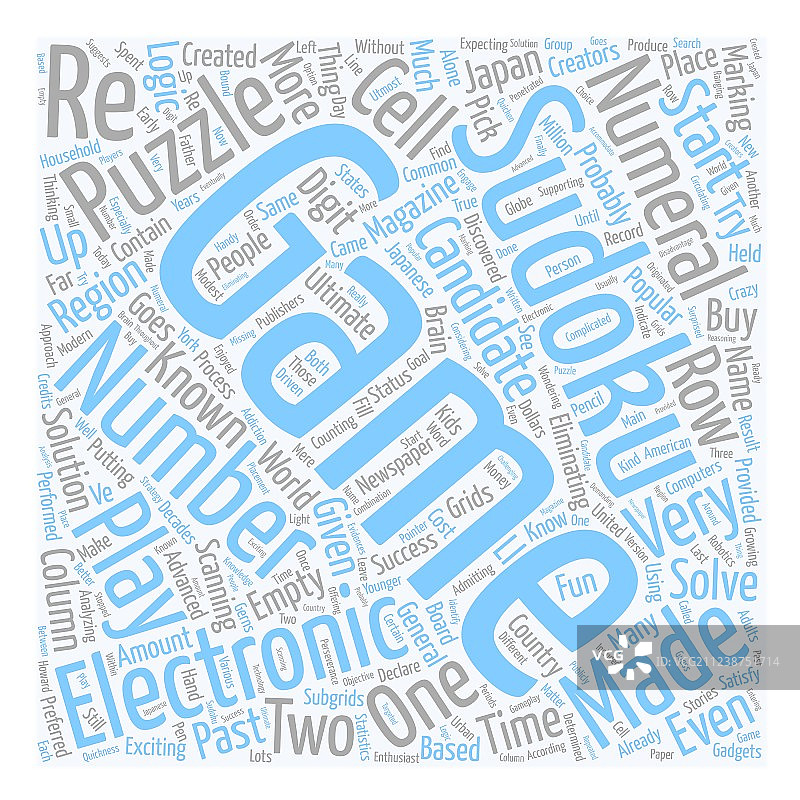 数独电子游戏文字背景词云图片素材