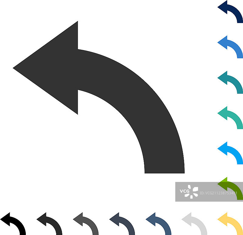 向左旋转图标图片素材