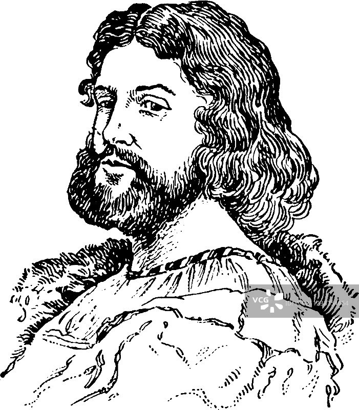 卢多维科·阿里奥斯托复古风格图片素材