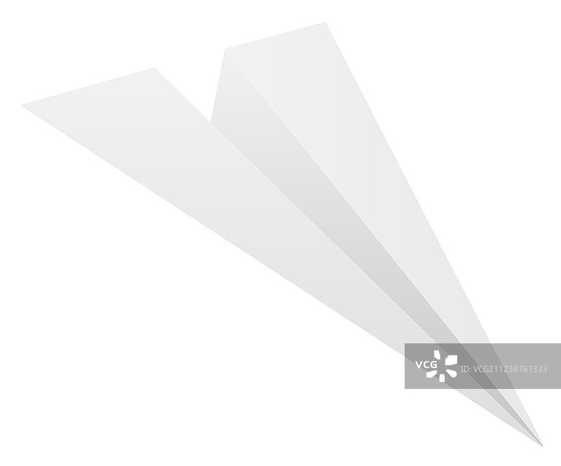 白色背景上的纸飞机图片素材