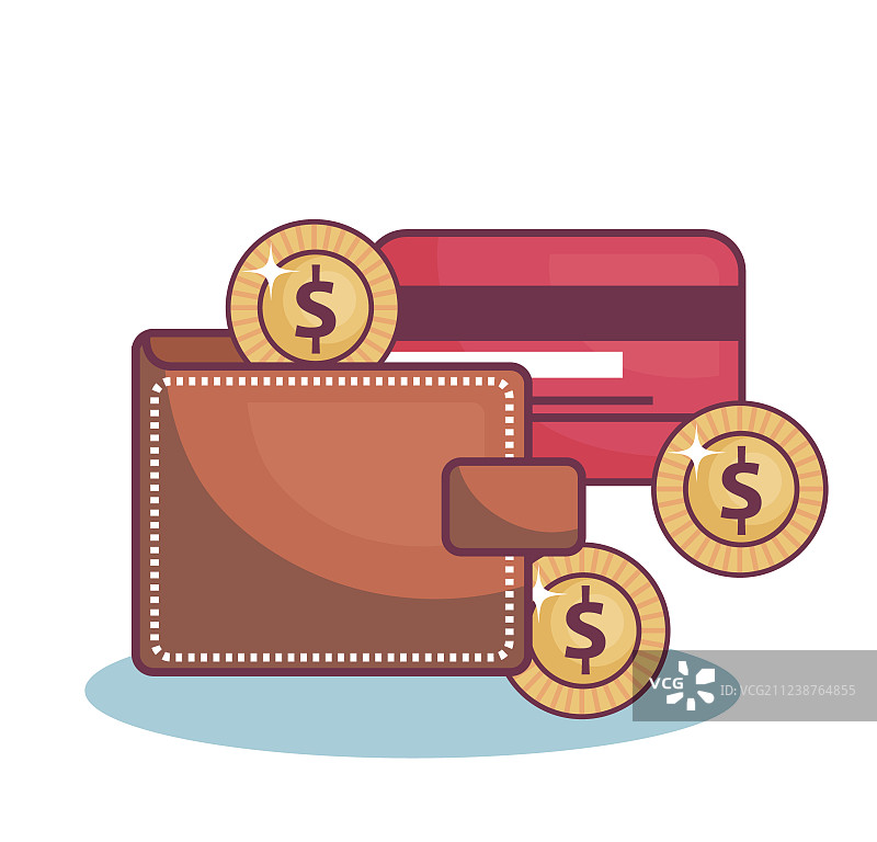 与金钱相关的物品设计图片素材