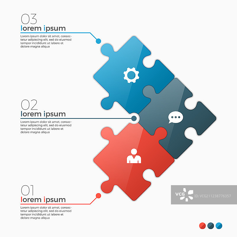 3选项信息图表模板图片素材