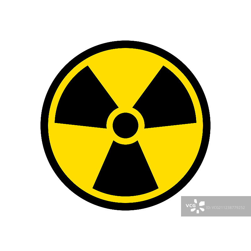 放射性图标原子符号铀反应堆图片素材