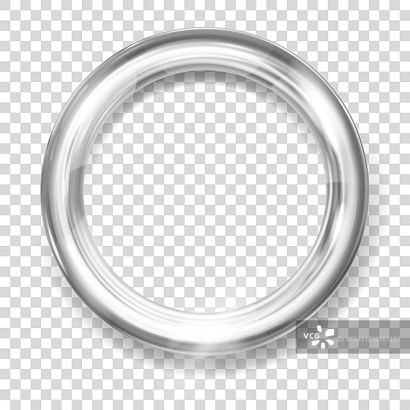 银色金属环图片素材