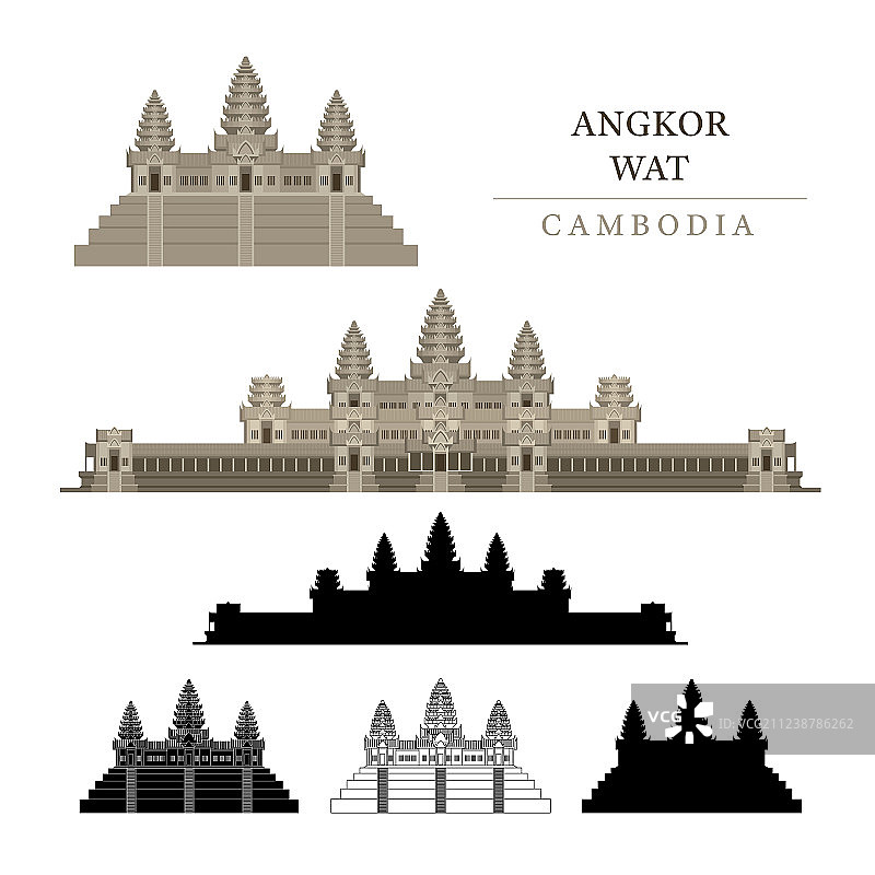 柬埔寨吴哥窟图片素材