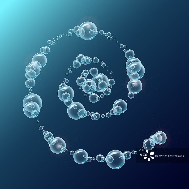 水或汤的泡泡背景图片素材