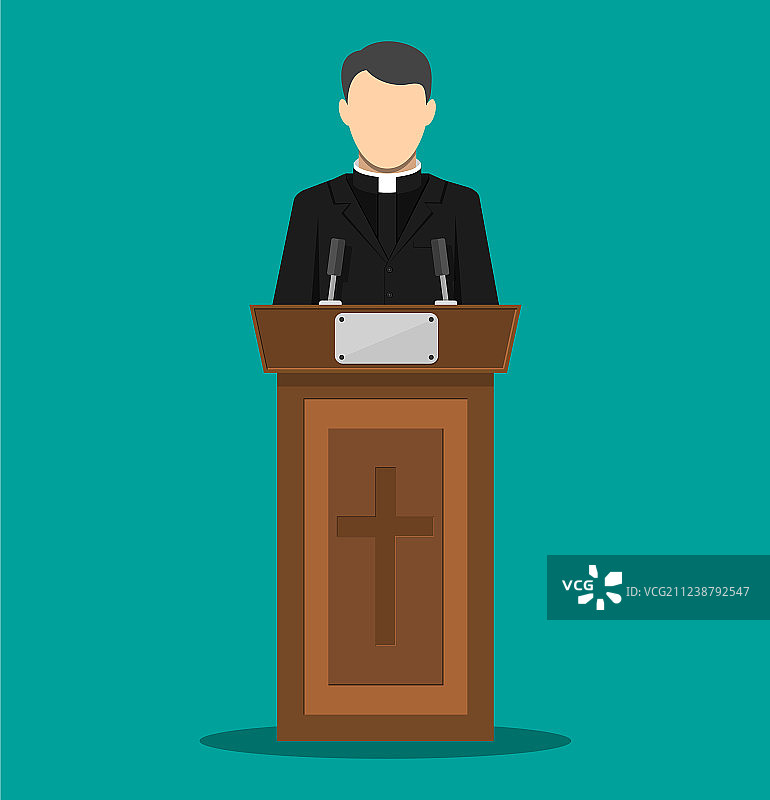 牧师在论坛上发表演讲图片素材
