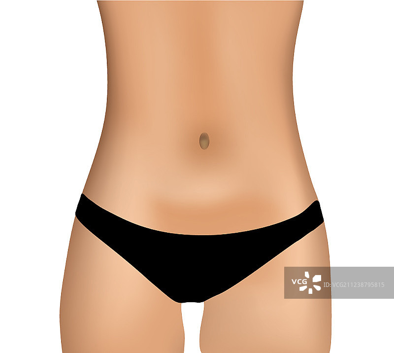 女性腹部图片素材