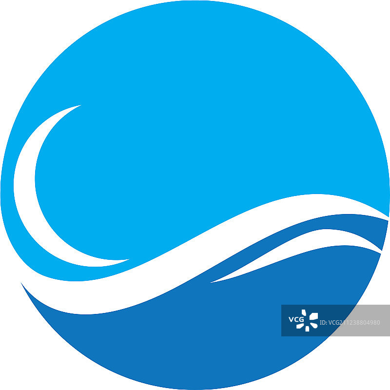 水波标志模板图片素材