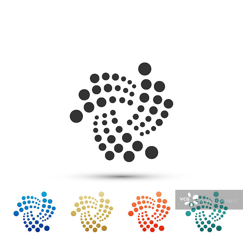 加密货币IOTA币图标图片素材