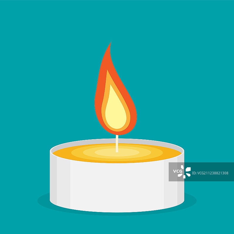 茶蜡扁平图标图片素材