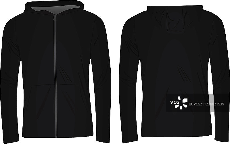 黑色连帽衫图片素材