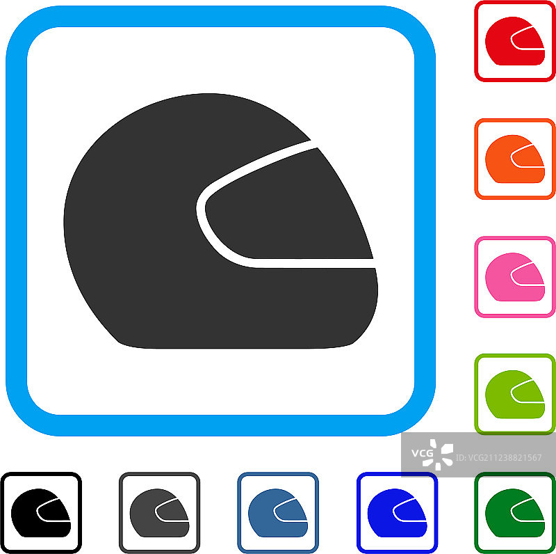 摩托车头盔框架图标图片素材