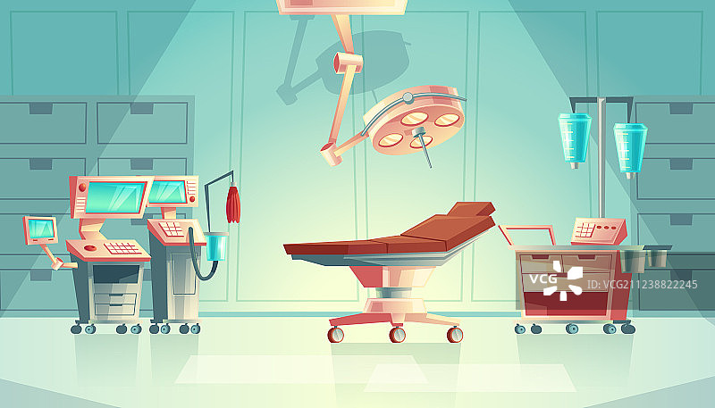 医疗外科概念卡通医院图片素材