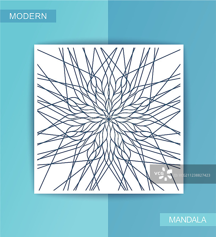 方形曼陀罗装饰图片素材