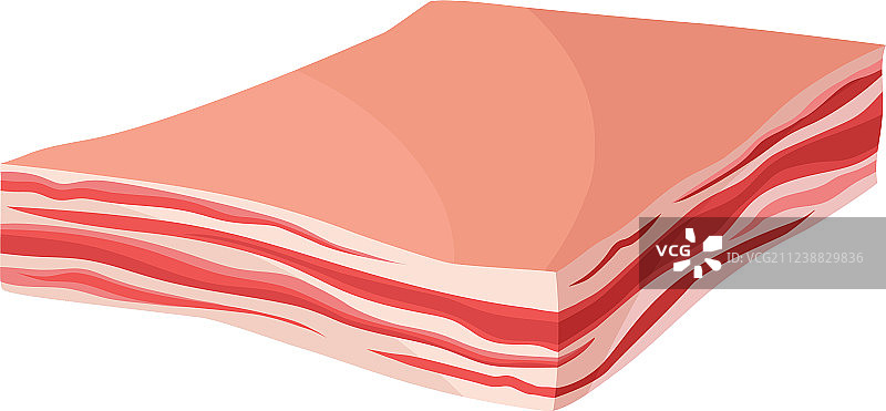 美味的烟熏培根肉图片素材