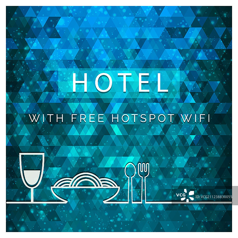 优雅的酒店设计卡片与排版图片素材