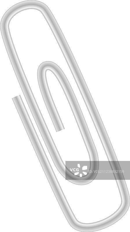 隔离的金属夹办公用品图片素材