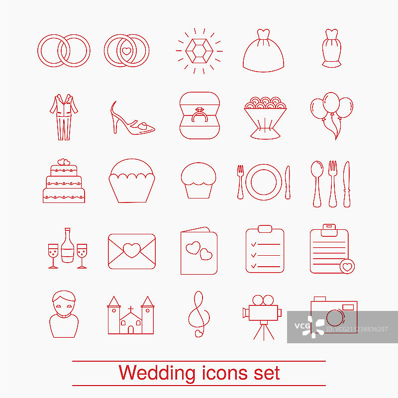 网页图标轮廓合集图片素材