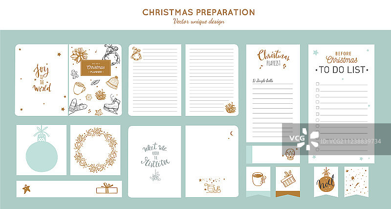 圣诞节策划记事本图片素材