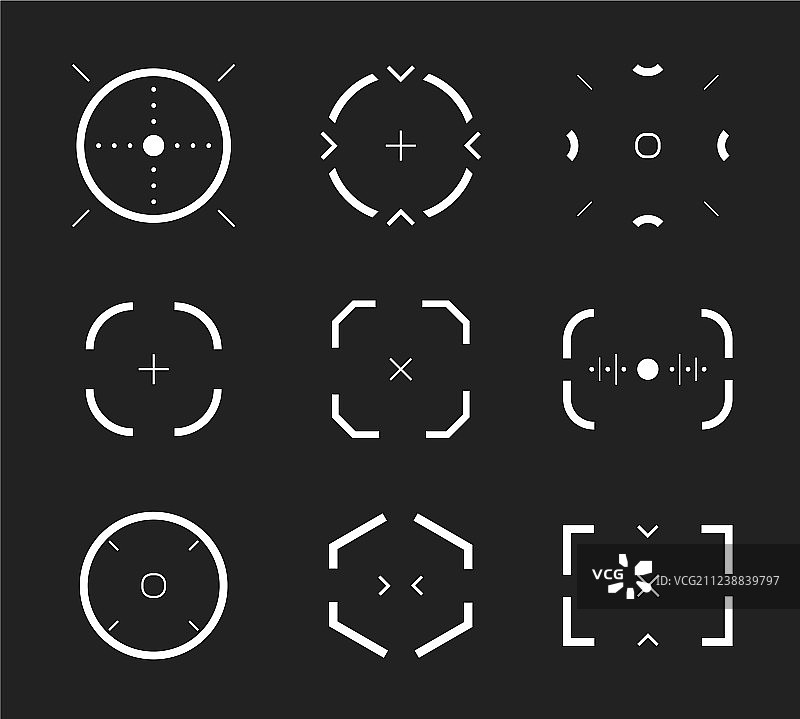 狙击步枪瞄准器图标图片素材