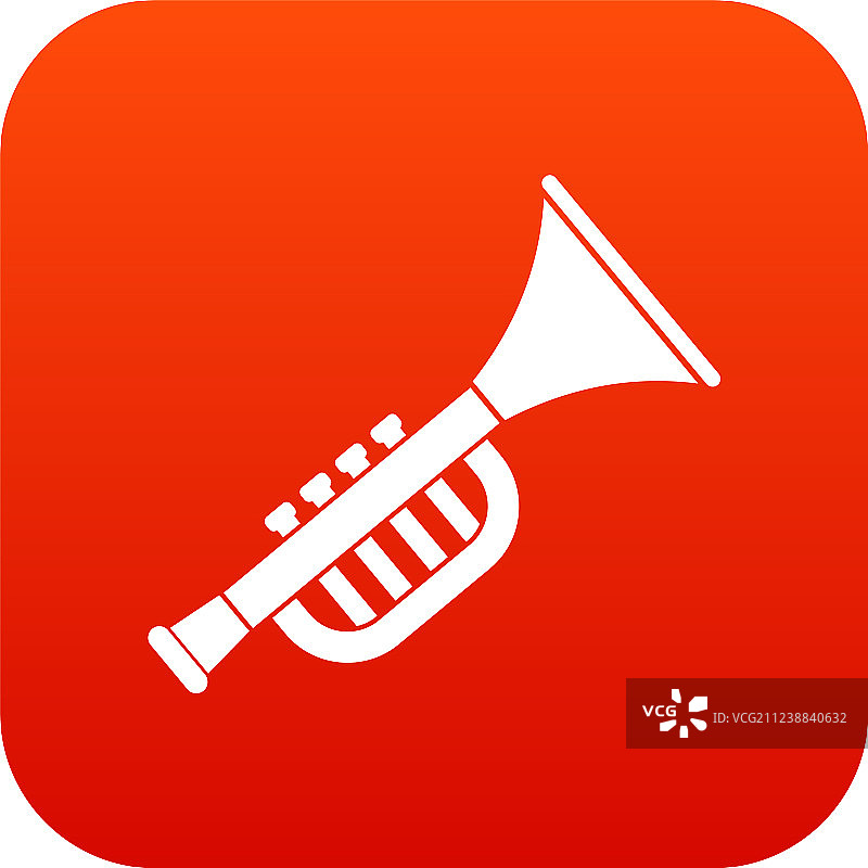 喇叭玩具图标数字红色图片素材
