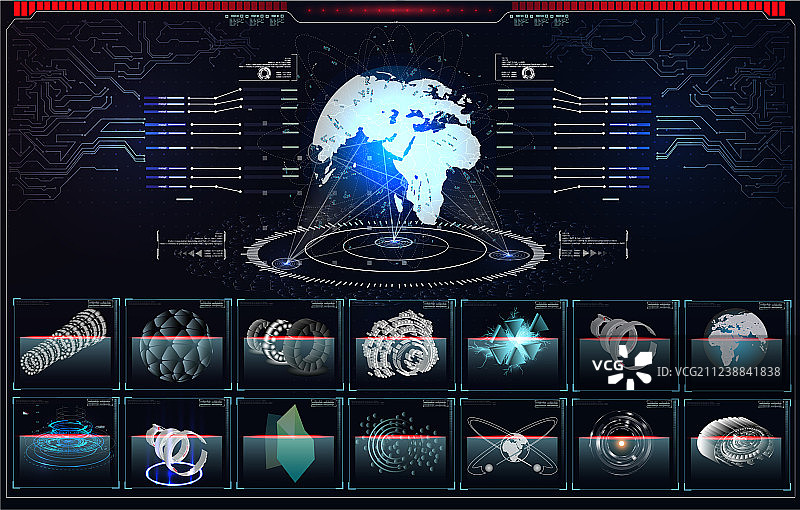 地球虚拟行星精细3D模型图片素材