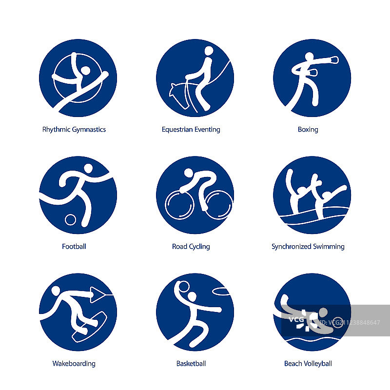 夏季运动图标图片素材