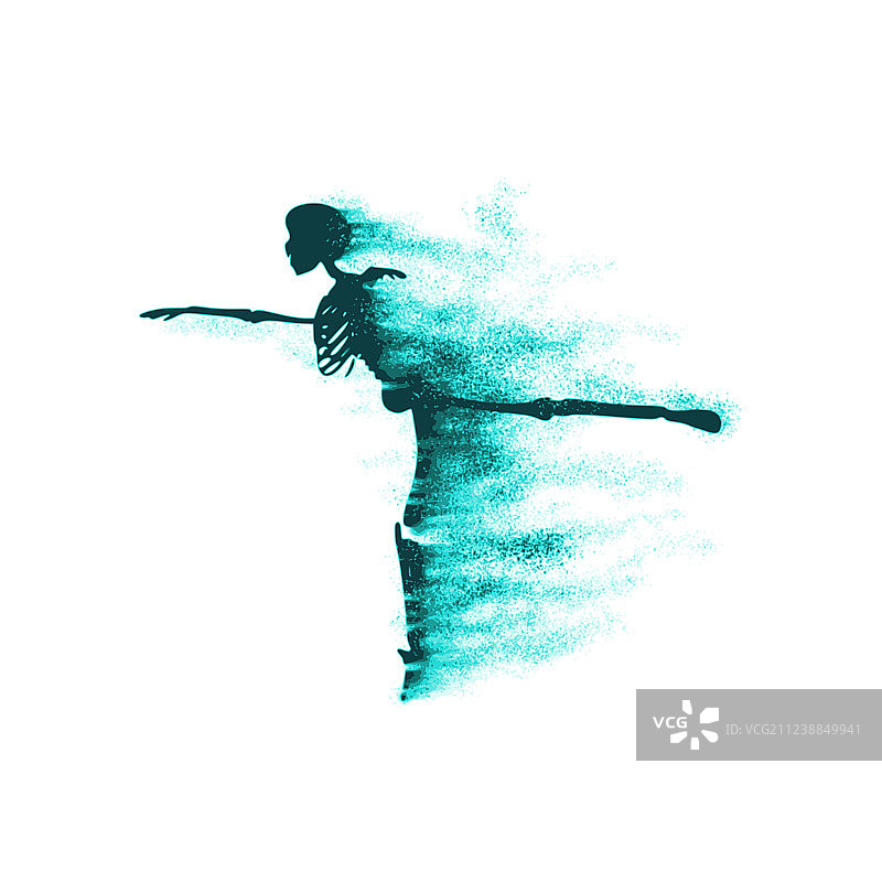 万圣节人体骨骼图片素材