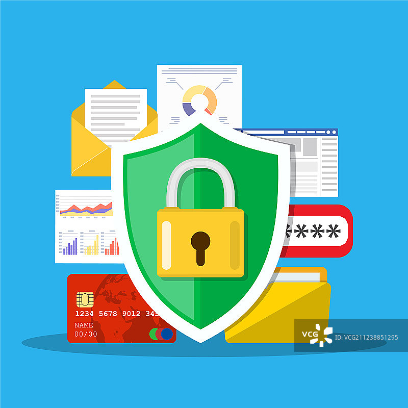 数据保护概念图片素材