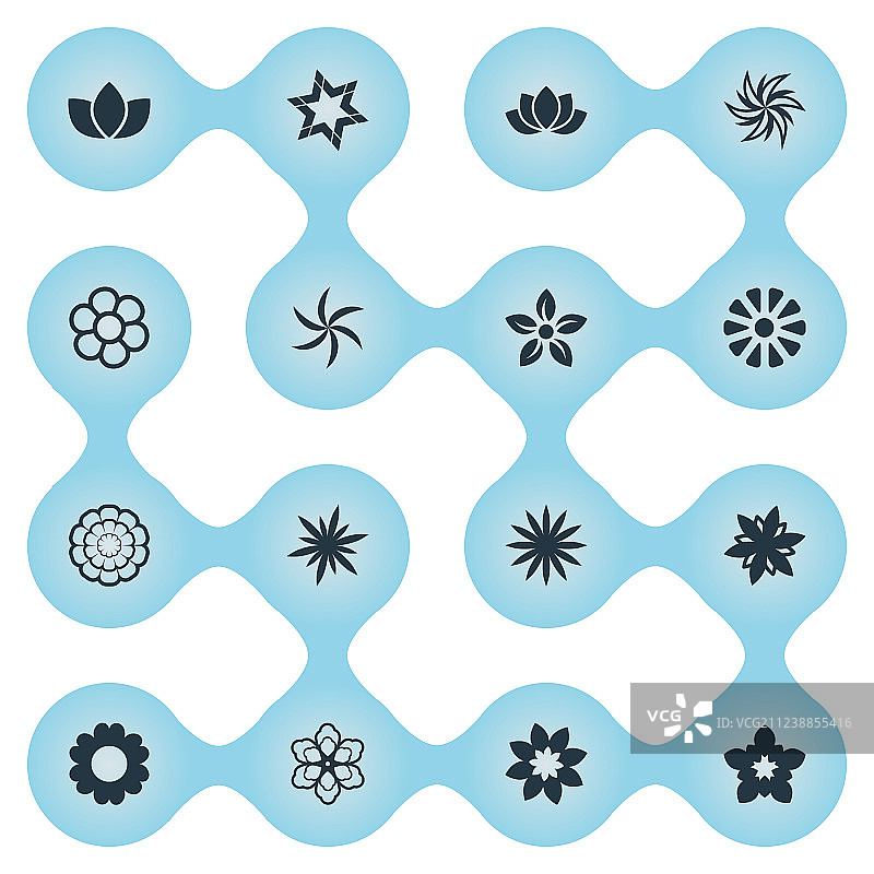 一组简单的图标元素图片素材