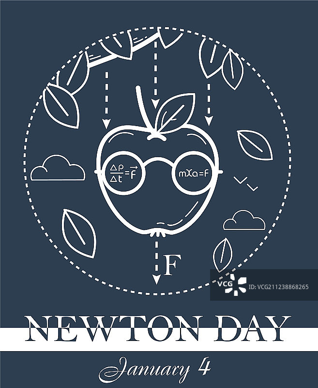 牛顿日黑色banner图片素材