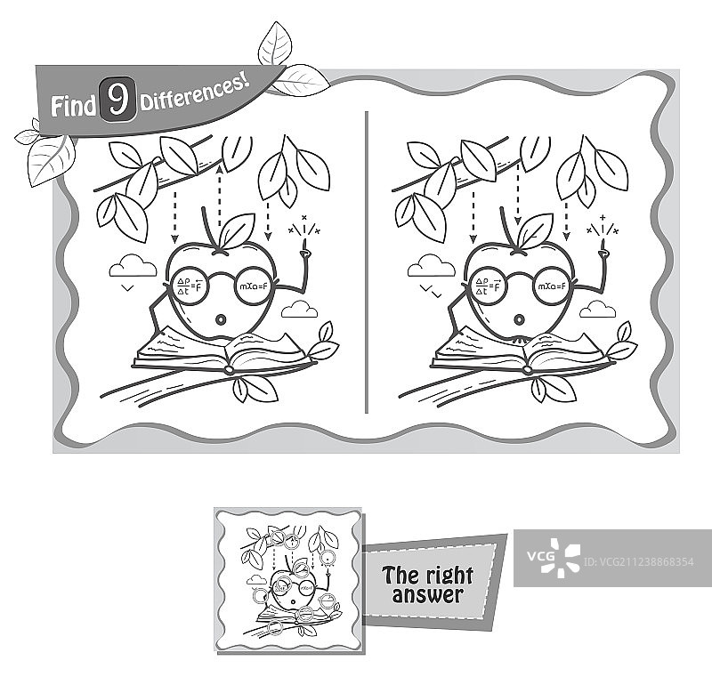 苹果牛顿找茬游戏图片素材