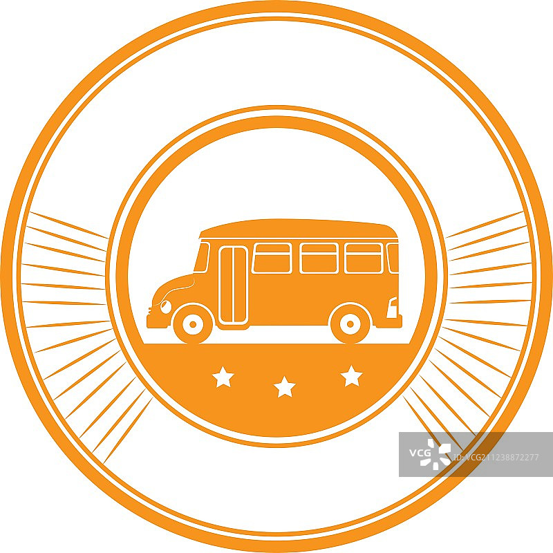 校车交通运输图标图片素材