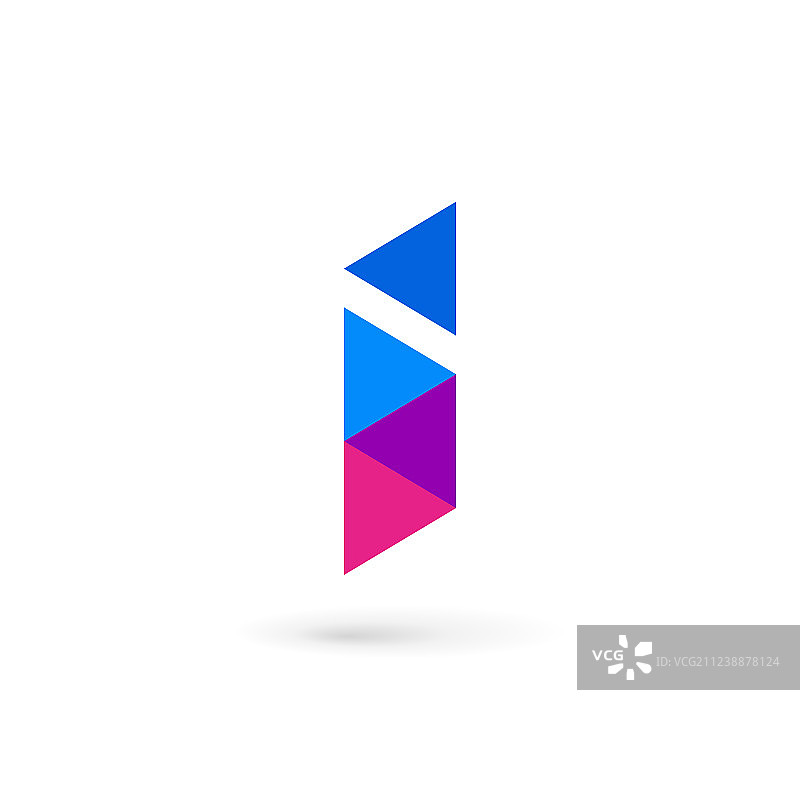 I字母Logo图标设计元素图片素材