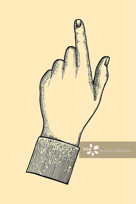 食指向上指示图片素材