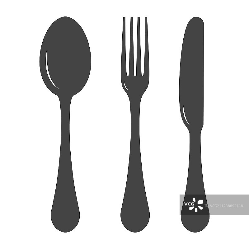餐厅餐具三件套（刀具）图片素材